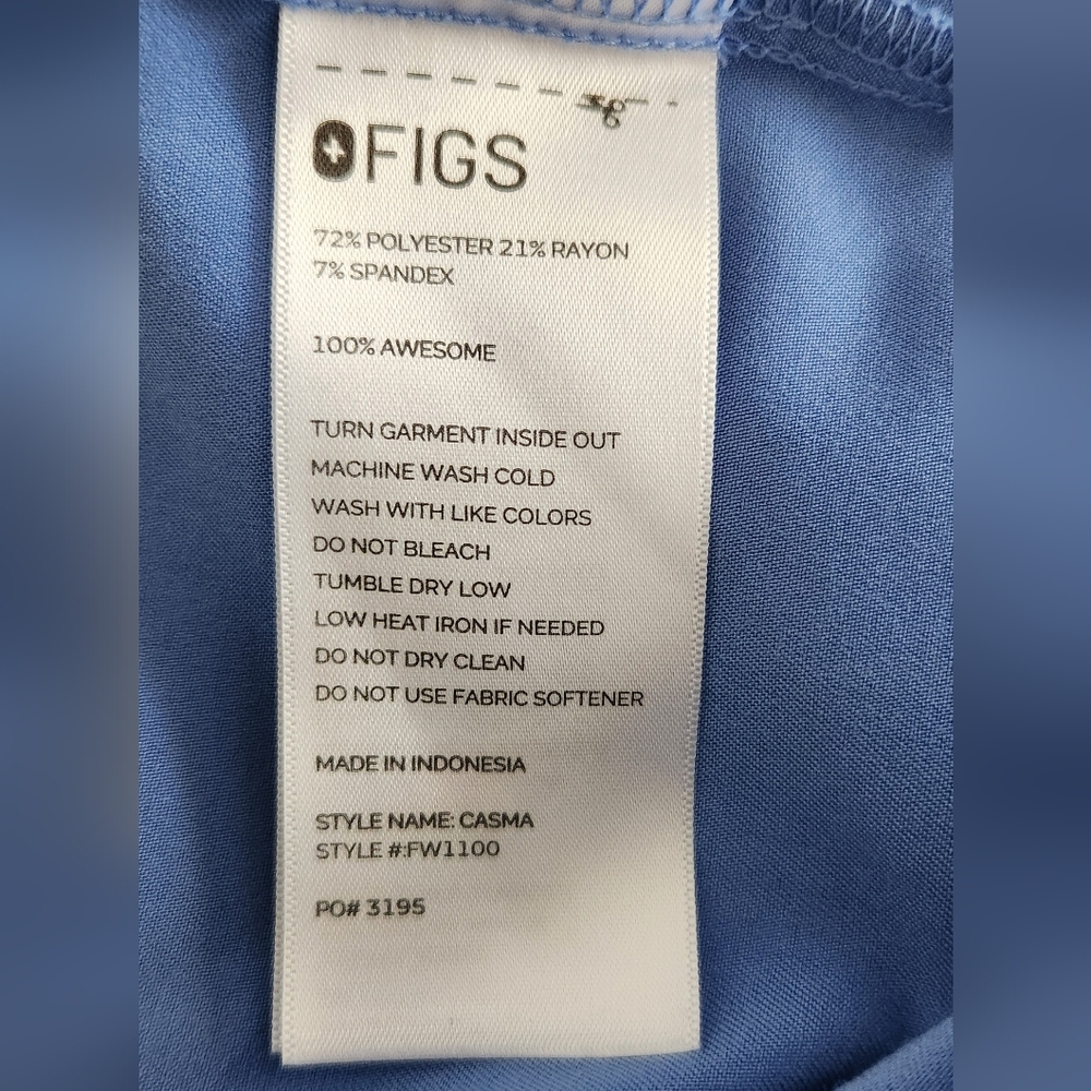 Figs Casma Scrub Top 💙 - Picture 4 of 6